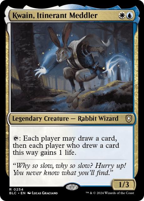Kwain, Itinerant Meddler (254) — Bloomburrow Commander