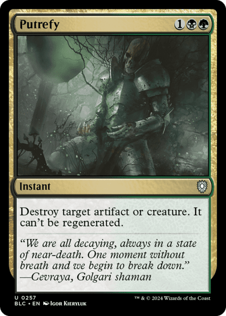 Putrefy (257) — Bloomburrow Commander