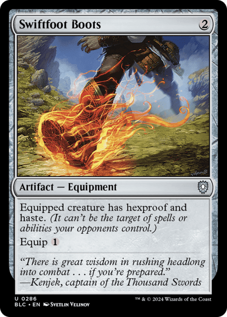 Swiftfoot Boots (286) — Bloomburrow Commander