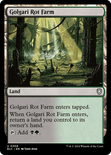 Golgari Rot Farm (308) — Bloomburrow Commander