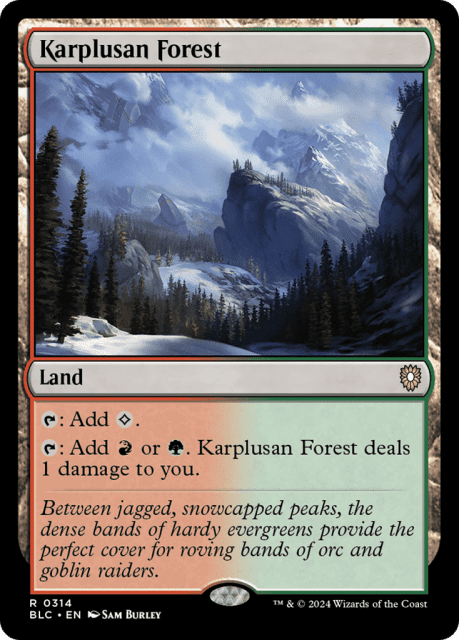 Karplusan Forest (314) — Bloomburrow Commander