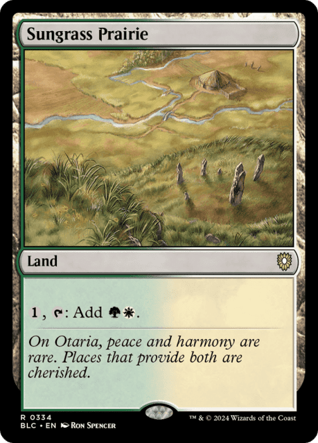 Sungrass Prairie (334) — Bloomburrow Commander