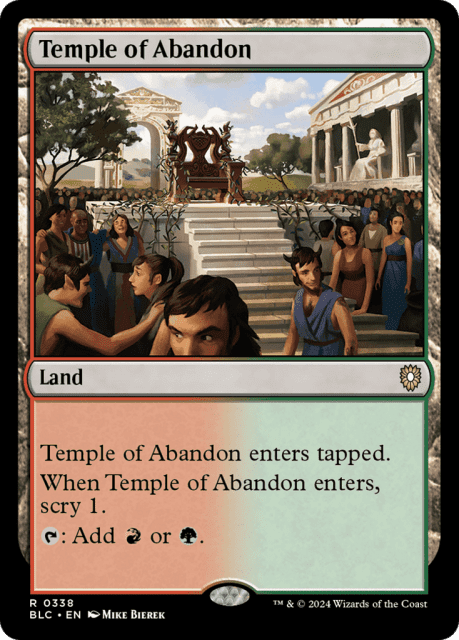 Temple of Abandon (338) — Bloomburrow Commander