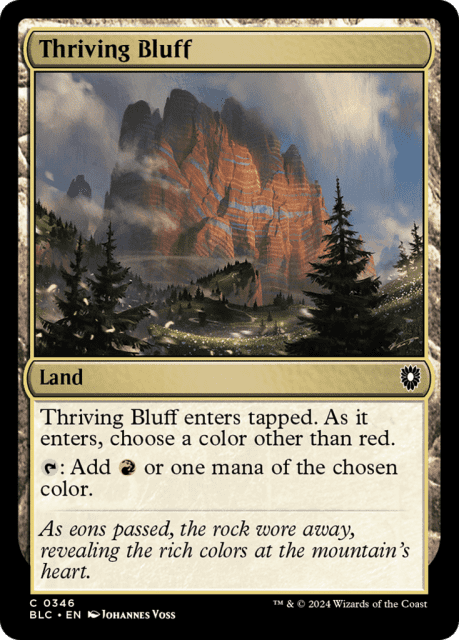 Thriving Bluff (346) — Bloomburrow Commander