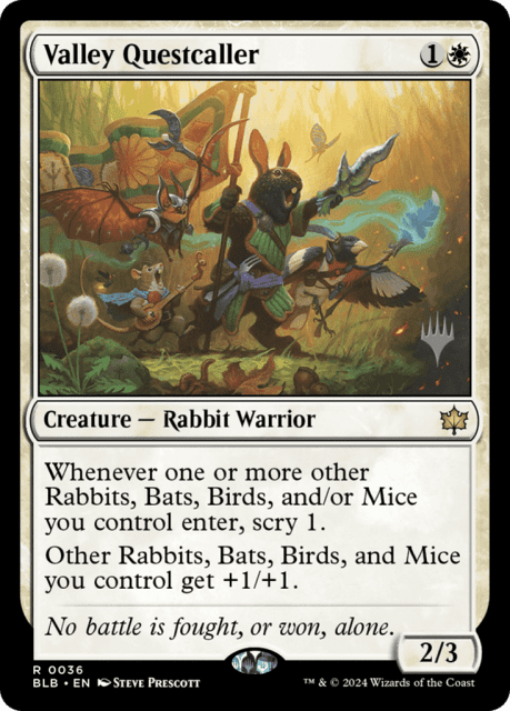 Valley Questcaller (36) — Bloomburrow Promos