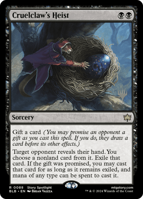 Cruelclaw's Heist (88) — Bloomburrow Promos