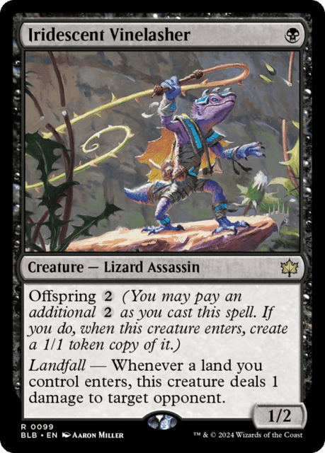 Iridescent Vinelasher (99) — Bloomburrow Promos