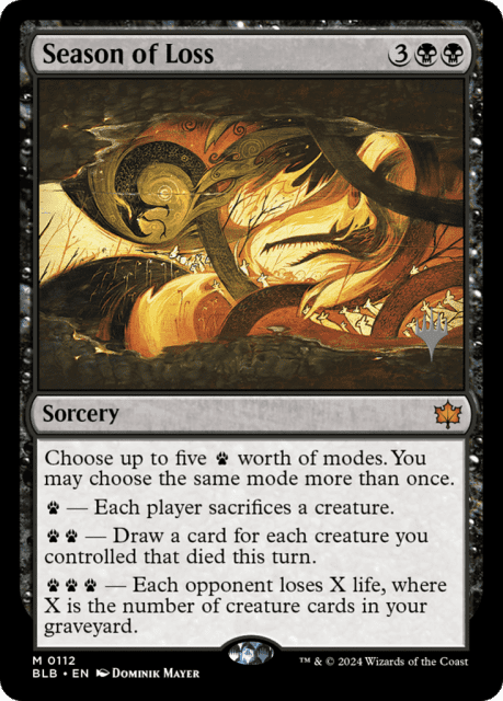 Season of Loss (112) — Bloomburrow Promos