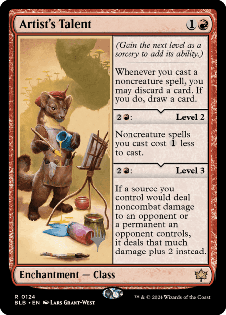 Artist's Talent (124) — Bloomburrow Promos