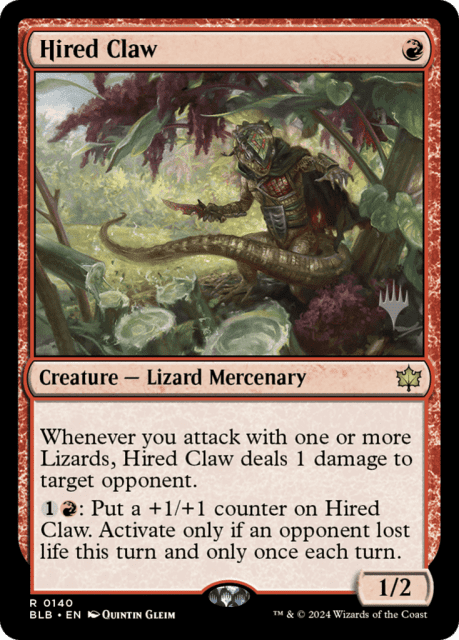 Hired Claw (140) — Bloomburrow Promos
