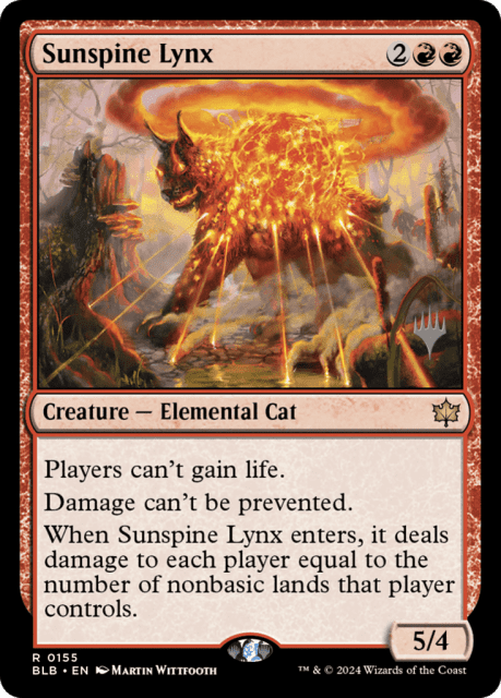 Sunspine Lynx (155) — Bloomburrow Promos