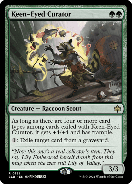Keen-Eyed Curator (181) — Bloomburrow Promos