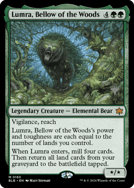 Lumra, Bellow of the Woods (183) — Bloomburrow Promos