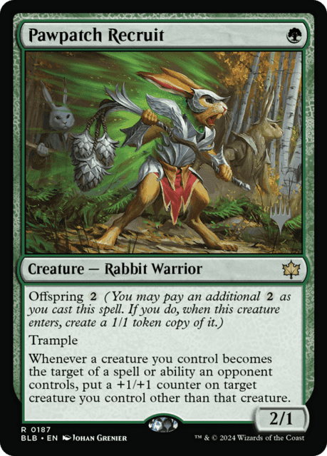 Pawpatch Recruit (187) — Bloomburrow Promos