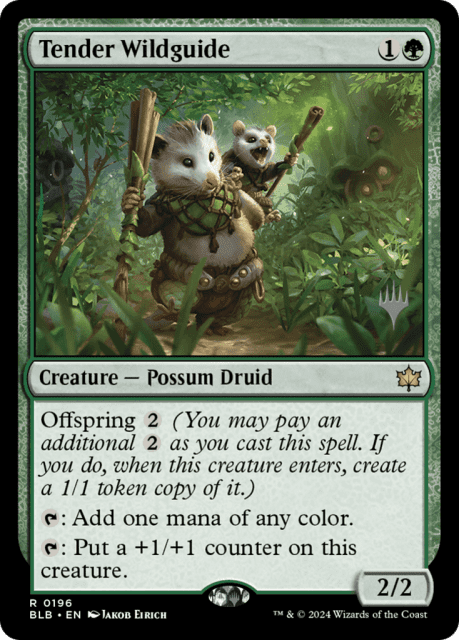 Tender Wildguide (196) — Bloomburrow Promos