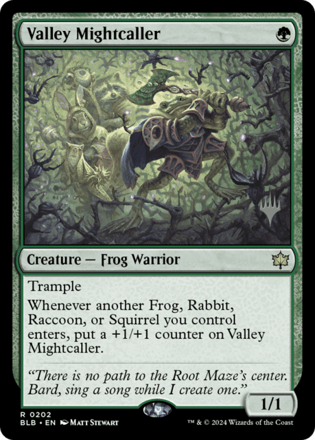 Valley Mightcaller (202) — Bloomburrow Promos