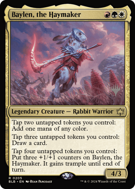 Baylen, the Haymaker (205) — Bloomburrow Promos