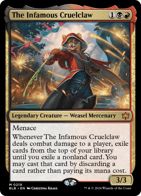 The Infamous Cruelclaw (219) — Bloomburrow Promos