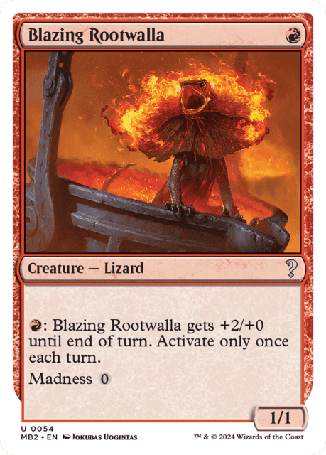 Blazing Rootwalla (54) — Mystery Booster 2