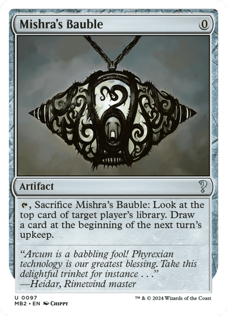 Mishra's Bauble (97) — Mystery Booster 2