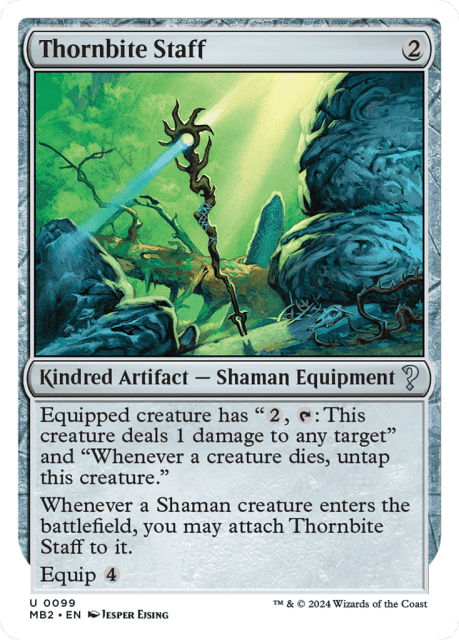 Thornbite Staff (99) — Mystery Booster 2