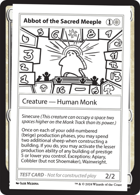 Abbot of the Sacred Meeple (507) — Mystery Booster 2