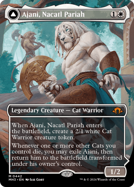 Ajani, Nacatl Pariah // Ajani, Nacatl Avenger (442) — Modern Horizons 3