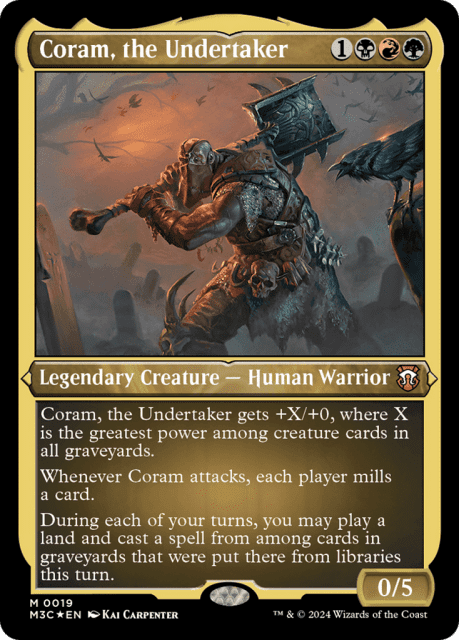 Coram, the Undertaker (19) — Modern Horizons 3 Commander