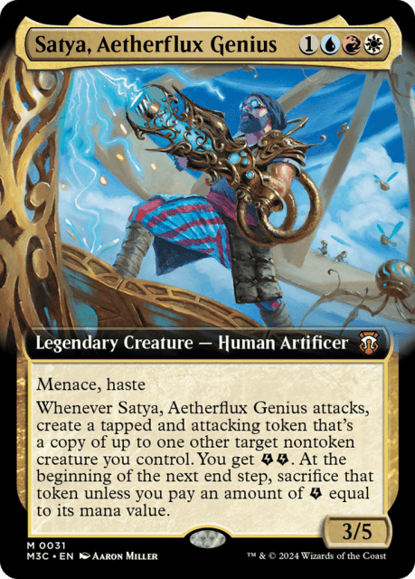 Satya, Aetherflux Genius (31) — Modern Horizons 3 Commander