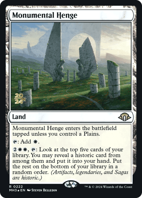 Monumental Henge (222) — Modern Horizons 3 Promos