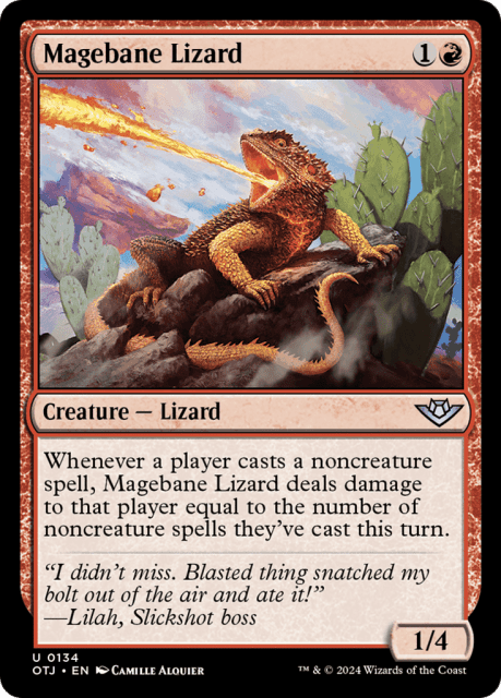 Magebane Lizard (134) — Outlaws of Thunder Junction