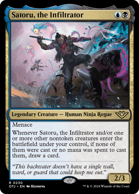 Satoru, the Infiltrator (230) — Outlaws of Thunder Junction