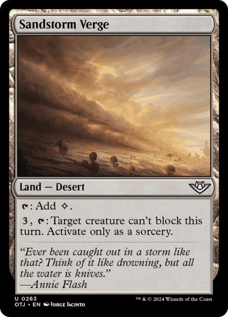 Sandstorm Verge (263) — Outlaws of Thunder Junction