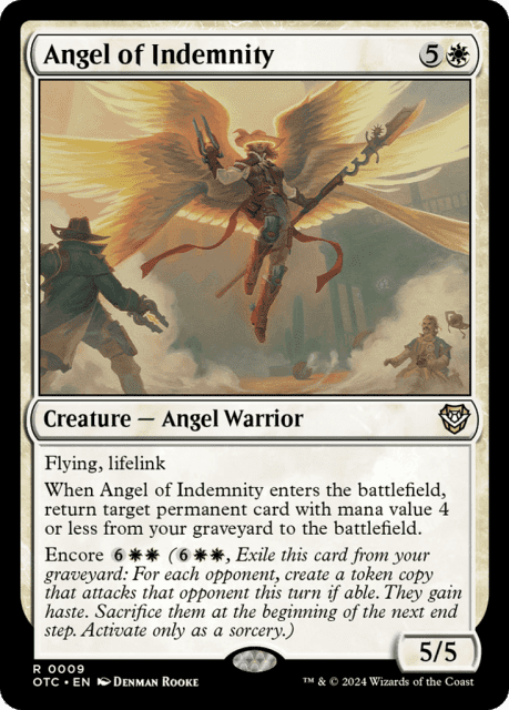 Angel of Indemnity (9) — Outlaws of Thunder Junction Commander
