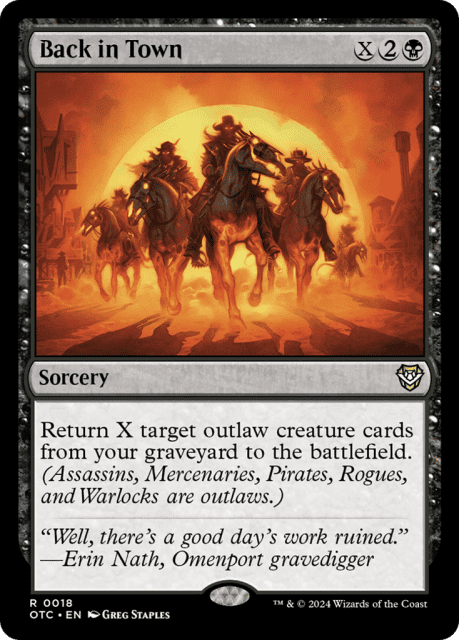 Back in Town (18) — Outlaws of Thunder Junction Commander