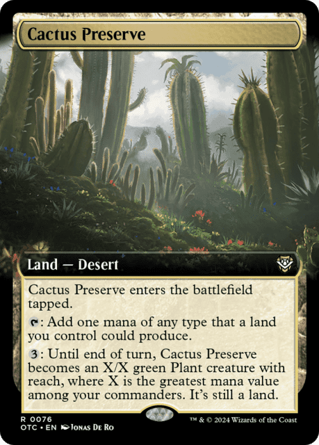 Cactus Preserve (76) — Outlaws of Thunder Junction Commander