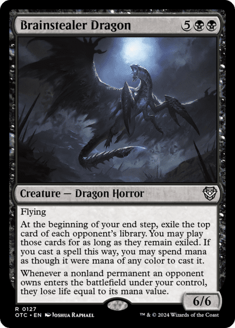Brainstealer Dragon (127) — Outlaws of Thunder Junction Commander