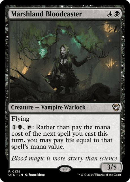 Marshland Bloodcaster (139) — Outlaws of Thunder Junction Commander