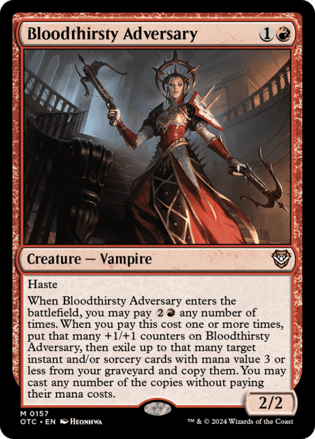 Bloodthirsty Adversary (157) — Outlaws of Thunder Junction Commander