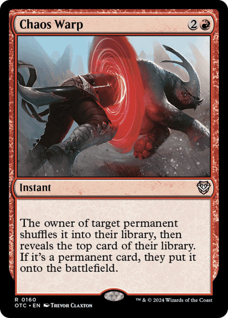 Chaos Warp (160) — Outlaws of Thunder Junction Commander