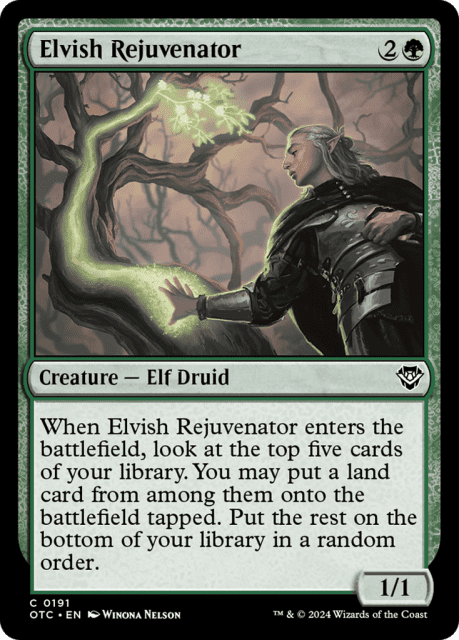 Elvish Rejuvenator (191) — Outlaws of Thunder Junction Commander