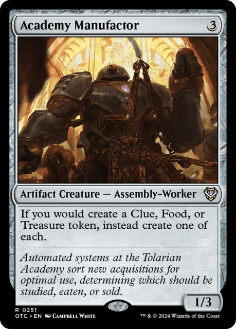 Academy Manufactor (251) — Outlaws of Thunder Junction Commander
