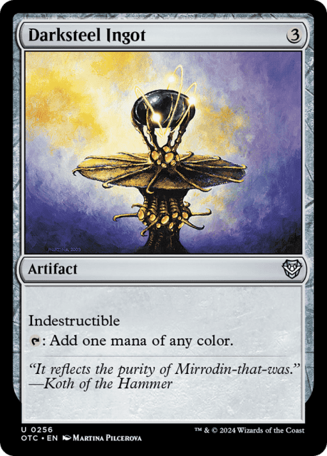 Darksteel Ingot (256) — Outlaws of Thunder Junction Commander