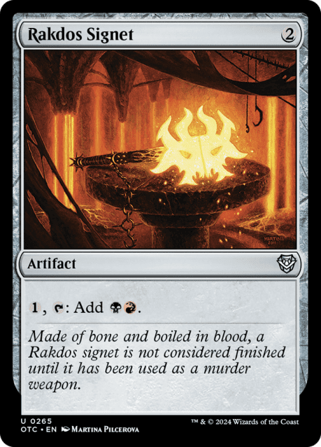 Rakdos Signet (265) — Outlaws of Thunder Junction Commander