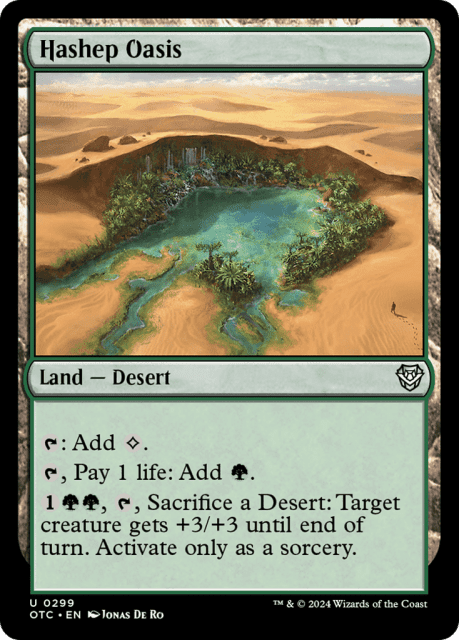 Hashep Oasis (299) — Outlaws of Thunder Junction Commander