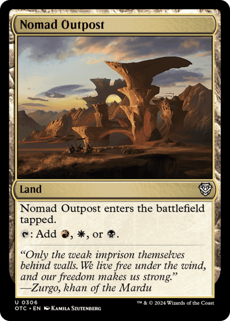 Nomad Outpost (306) — Outlaws of Thunder Junction Commander