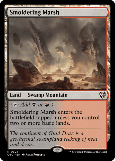 Smoldering Marsh (321) — Outlaws of Thunder Junction Commander