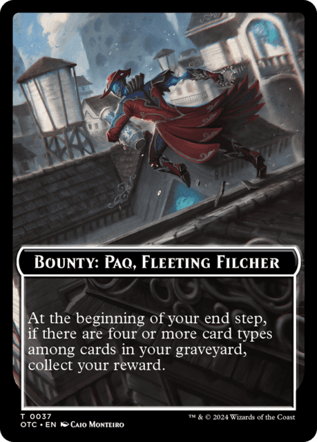 Bounty: Paq, Fleeting Filcher // Wanted! (37) — Outlaws of Thunder Junction Commander