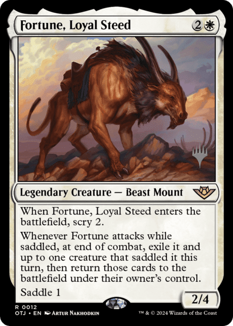 Fortune, Loyal Steed (12) — Outlaws of Thunder Junction Promos