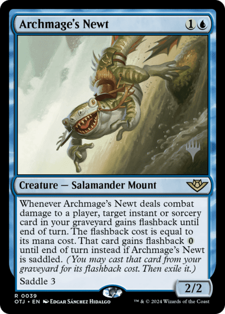 Archmage's Newt (39) — Outlaws of Thunder Junction Promos